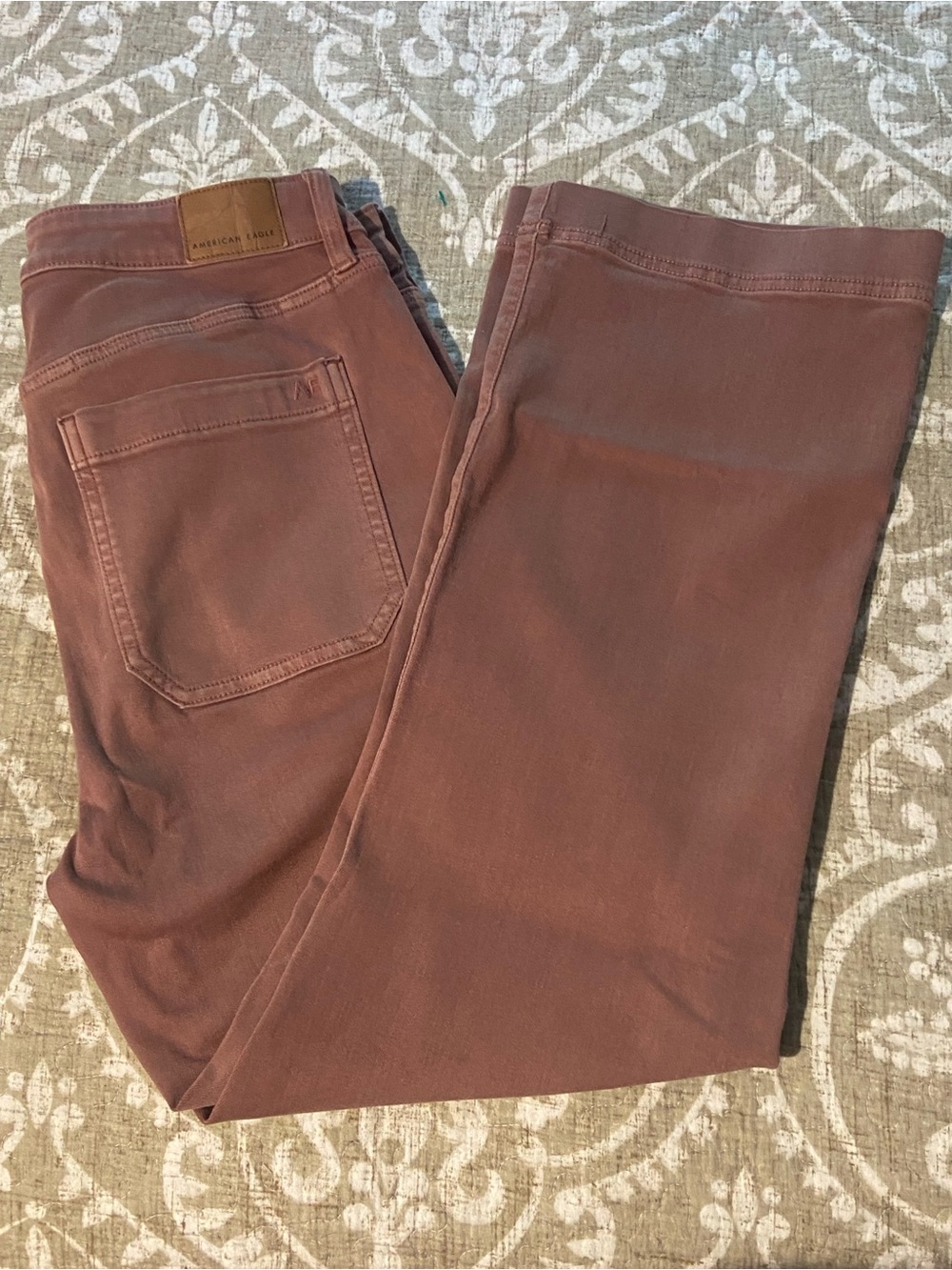American Eagle Outfitters Boot Cut Pants in Dusty Rose